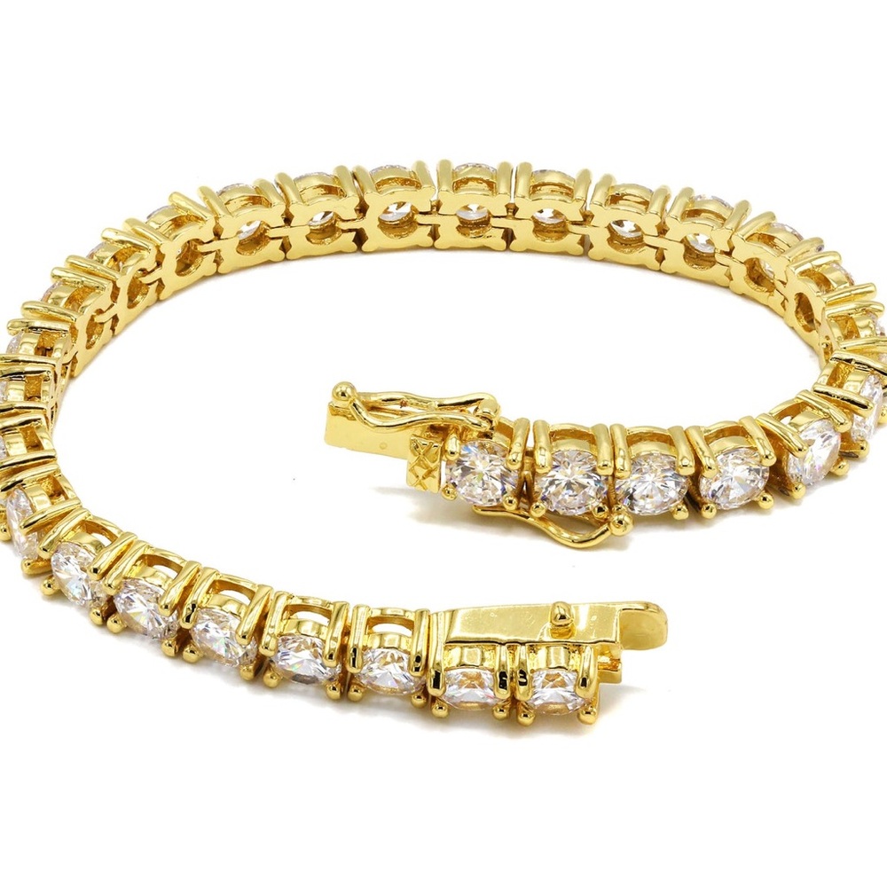 18k 30ct Tennis Bracelet - Picture 4 of 14